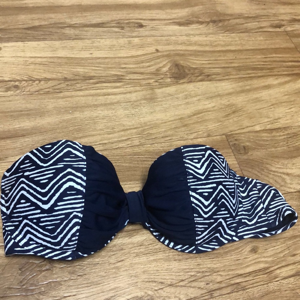 Aerie Navy and White Bikini Top